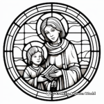 Church-Inspired Stained Glass Coloring Pages 3