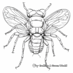 Cicada Anatomy Coloring Sheets 3