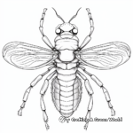 Cicada Anatomy Coloring Sheets 4