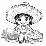 Cinco De Mayo Churros and Tacos Coloring Pages 3