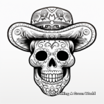 Cinco De Mayo Skull Art Coloring Pages for Artists 1