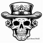 Cinco De Mayo Skull Art Coloring Pages for Artists 3