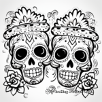Cinco De Mayo Sugar Skulls Coloring Pages 4