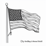 Classic American Flag Coloring Pages 1