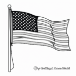 Classic American Flag Coloring Pages 2