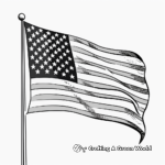 Classic American Flag Coloring Pages 3
