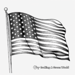 Classic American Flag Coloring Pages 4
