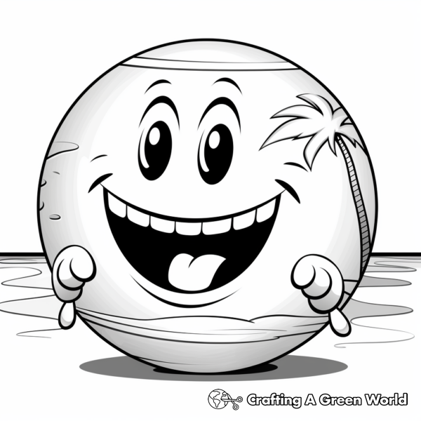 Beach Ball Coloring Pages - Free &amp; Printable!
