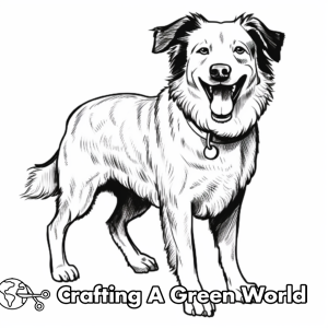 Border Collie Coloring Pages - Free &amp; Printable!