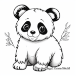 Classic Black and White Unicorn Panda Coloring Pages 3