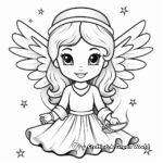Classic Christmas Angel Coloring Pages 1