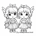 Classic Christmas Angel Coloring Pages 3