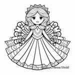 Classic Christmas Angel Coloring Pages 4