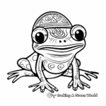Classic Coqui Frog Coloring Pages 1