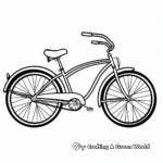 Classic Cruiser Bike Coloring Pages 1