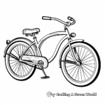 Classic Cruiser Bike Coloring Pages 3