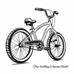Classic Cruiser Bike Coloring Pages 4