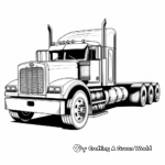 Classic Dry Van Semi Truck Trailer Coloring Pages 4