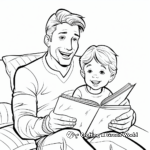 Classic Father and Child Coloring Pages 3