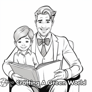 Happy Fathers Day Coloring Pages - Free &amp; Printable!