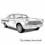 Classic Ford Derby Car Coloring Pages 1