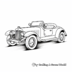 Classic Ford Derby Car Coloring Pages 2