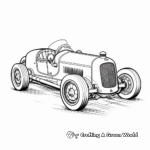 Classic Ford Derby Car Coloring Pages 4