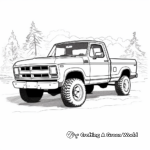 Classic Ford F-150 Pickup Truck Coloring Pages 2