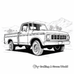Classic Ford F-150 Pickup Truck Coloring Pages 3