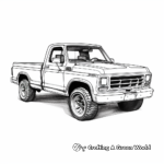Classic Ford F-150 Pickup Truck Coloring Pages 4