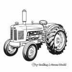 Classic Fordson Tractor Coloring Sheets 1