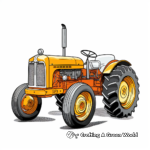 Classic Fordson Tractor Coloring Sheets 2