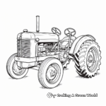 Classic Fordson Tractor Coloring Sheets 3