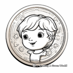Classic Gold Coin Coloring Pages 1