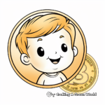 Classic Gold Coin Coloring Pages 2