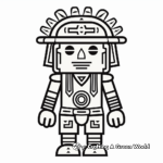 Classic Hopi Kachina Doll Coloring Pages 1