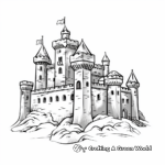 Classic Medieval Castle Coloring Pages 2