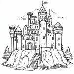 Classic Medieval Castle Coloring Pages 3