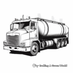 Classic Oil Tanker Truck Coloring Pages 3