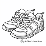 Classic Running Shoe Coloring Pages 1
