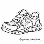 Classic Running Shoe Coloring Pages 2