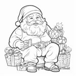 Classic Santa Claus Adult Coloring Pages 2