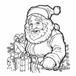 Classic Santa Claus Adult Coloring Pages 4