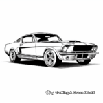 Classic Shelby GT500 Mustang Coloring Pages 1