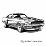 Classic Shelby GT500 Mustang Coloring Pages 2