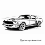 Classic Shelby GT500 Mustang Coloring Pages 3