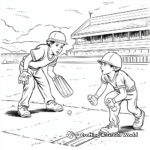 Classic Test Match Cricket Coloring Pages 4