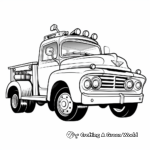 Classic Tow Truck Coloring Pages 1