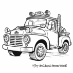 Classic Tow Truck Coloring Pages 4