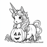 Classic Unicorn Pumpkin Coloring Pages 2